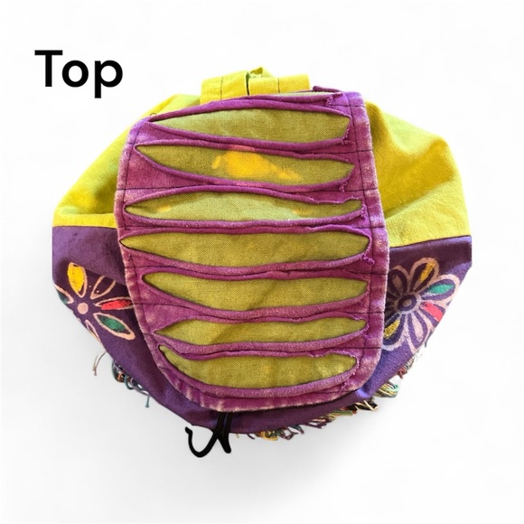 India Boutique Colorful Heart Design Backpack NWT - Picture 2 of 7